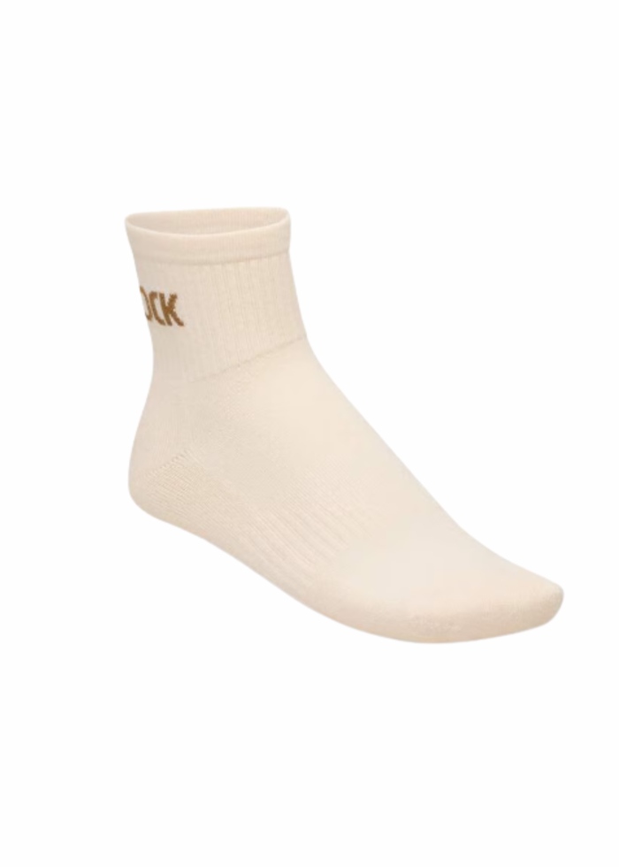 Birkenstock® Cotton Crew Ankle Eggshell Mink Accessory 36