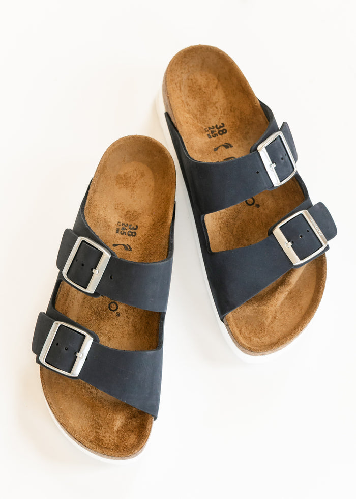 BIRKENSTOCK® Women's New Navy Arizona Platform Sandal Shoes