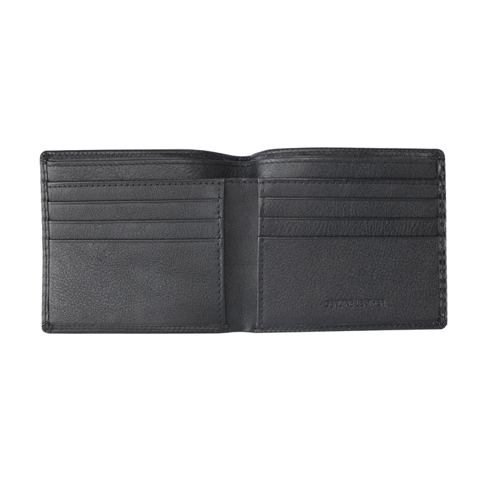 Black Carbon Fibre Leather Wallet