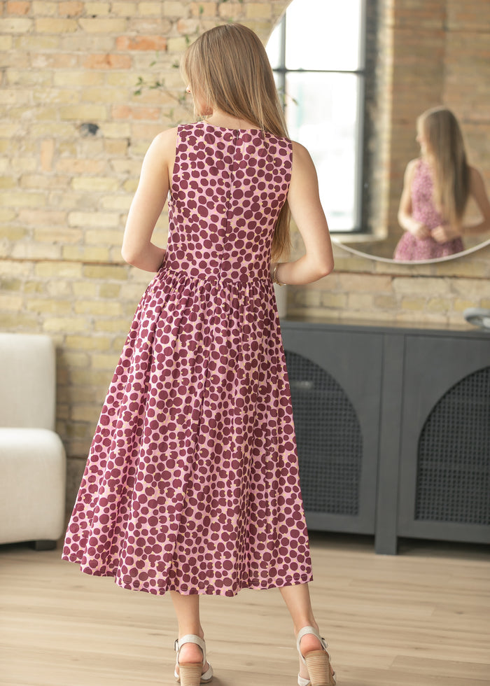 Boatneck Sleeveless Midi Dress FF Dresses