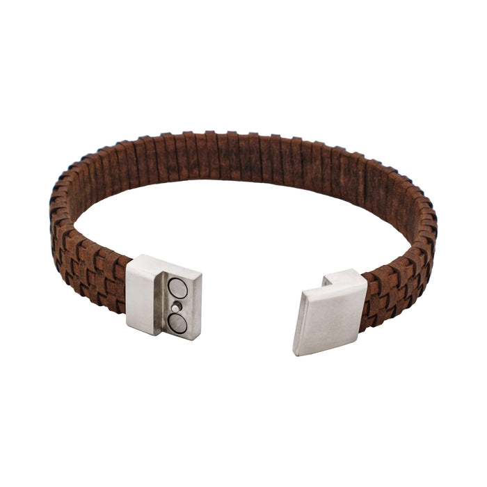 Braided Italian Leather Bracelet