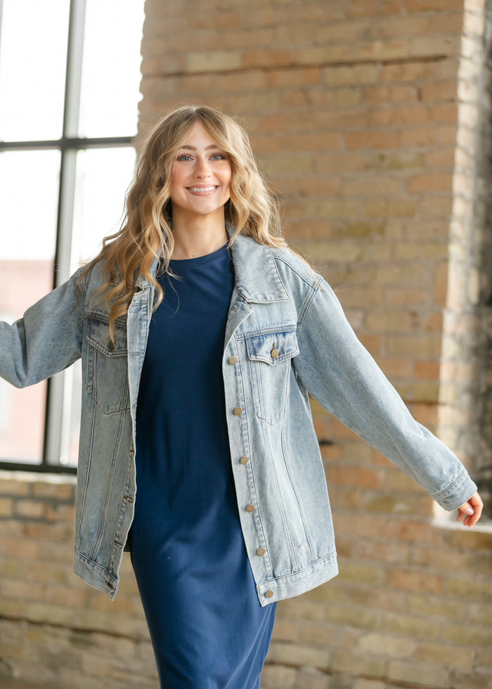 Brinx Oversized Denim Jacket IC Layering Essentials