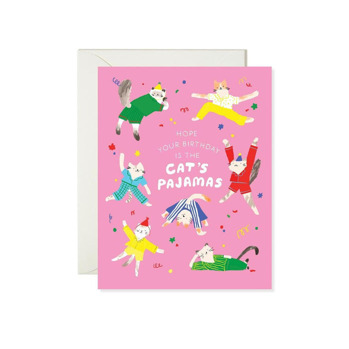 Cat's Pajamas Birthday Card