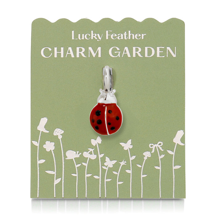 Charm Garden - Silver - Ladybug