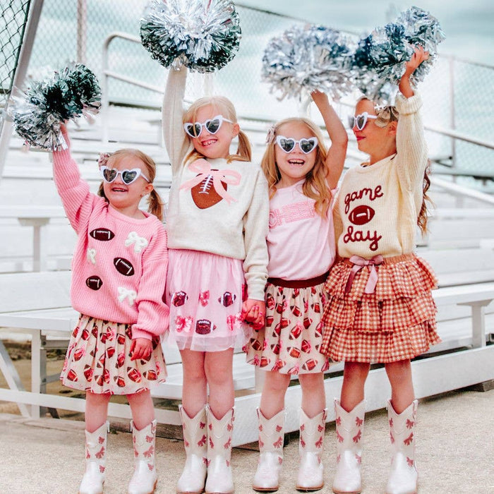 Coquette Football Sequin Tutu - Kids Clothing