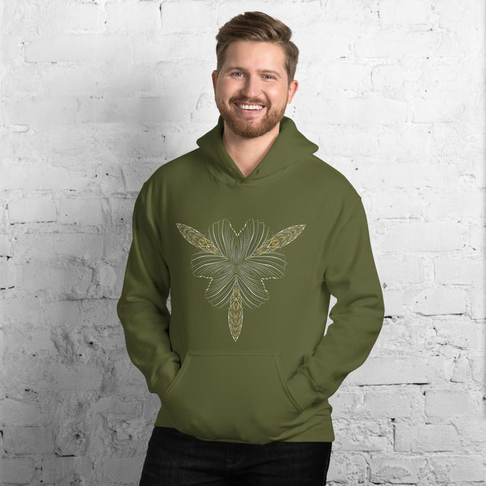 Dragonfly Mandala Hoodie Choice of Colors — Image 5 by Symbolika