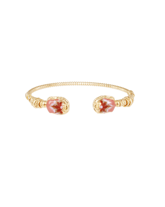 Duality Torsca Bracelet in Gold/Red