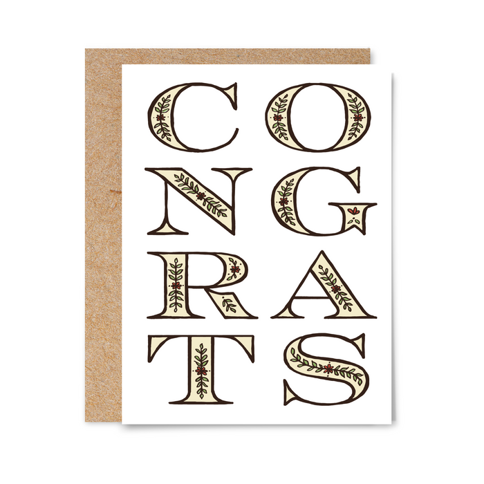 Floral Congrats Card