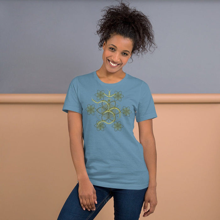 Flower Of Life - OM - Short - Sleeve Women T-Shirt - Colors - Made to order - symbolika