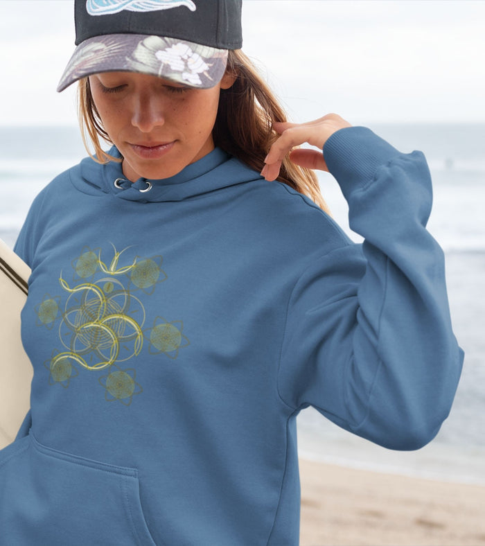 Flower of Life OM Hoodie Choice of Colors — Image 6 by Symbolika