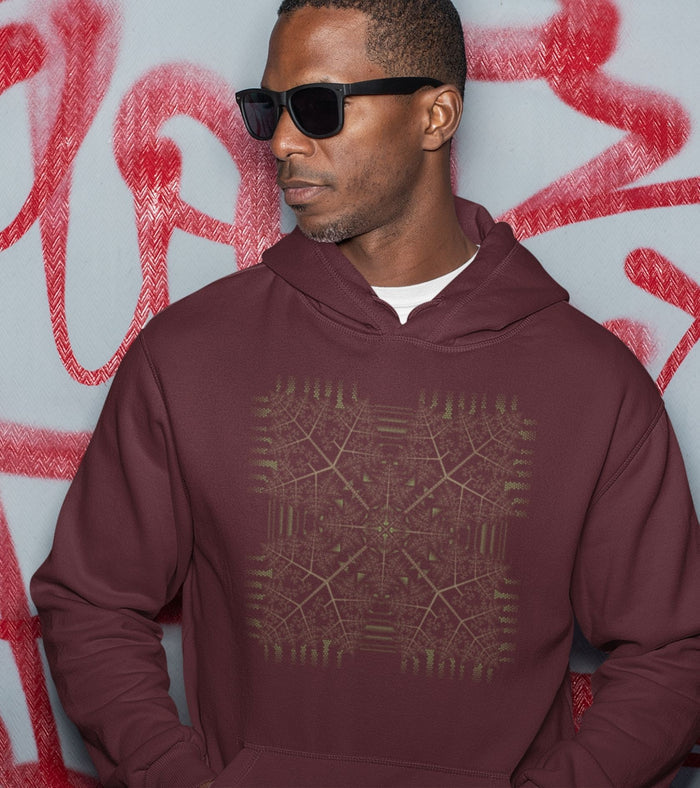 Fractal Forest Hoodie Choice of Colors — Image 6 by Symbolika
