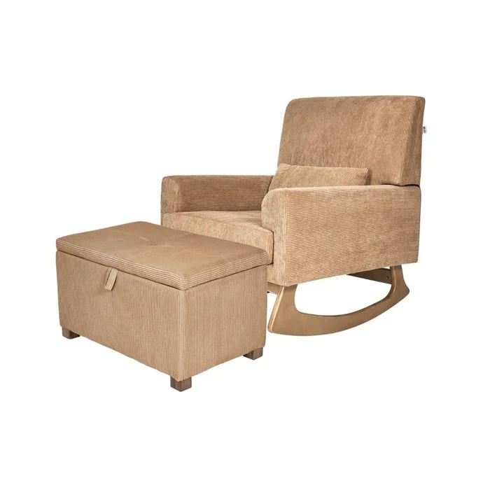 Gaia Baby Serena Footstool - Caramel Corduroy Caramel Corduroy - ebebek