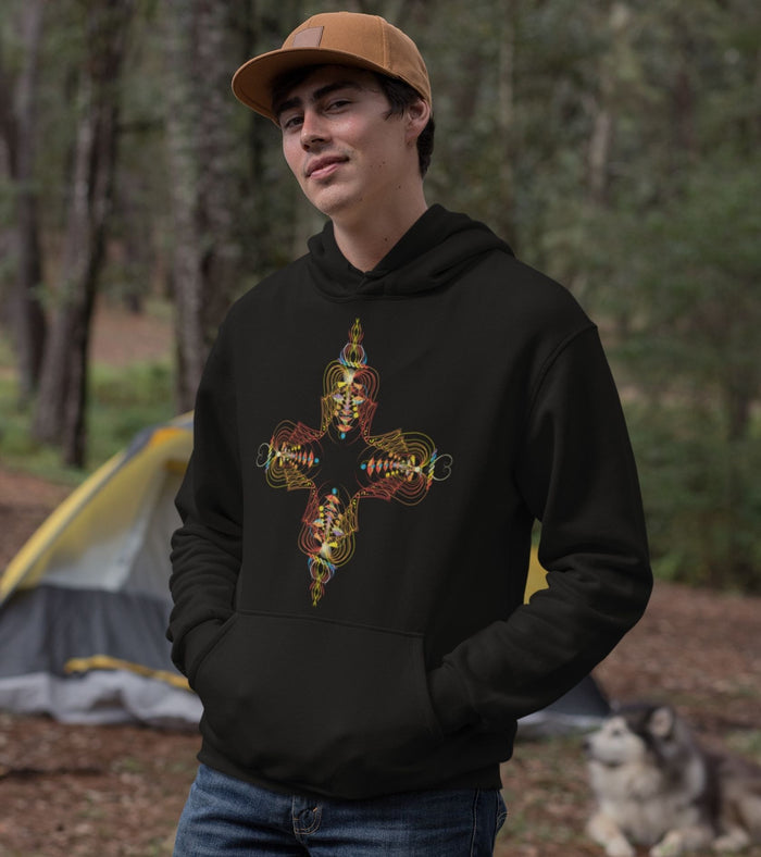 InhalExhale Cross Hoodie Choice of Colors — Image 7 by Symbolika