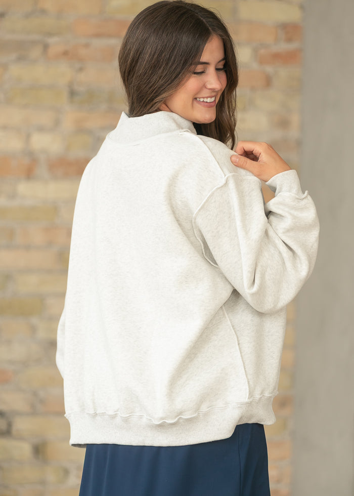 Jesus Graphic Raw Hem Sweatshirt FF Tops
