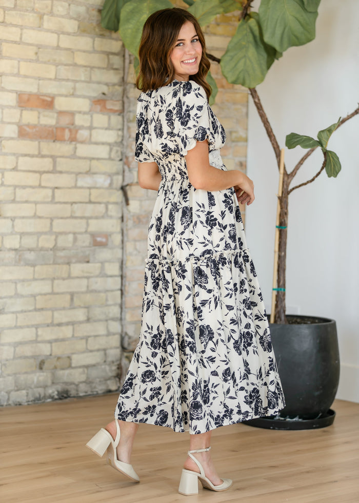 Lace Detail V-Neck Maxi Dress FF Dresses