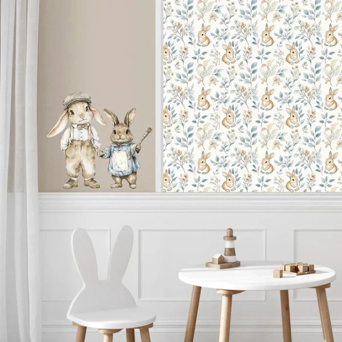 Live Vida Rabbit Wall Sticker Set - Blue - ebebek