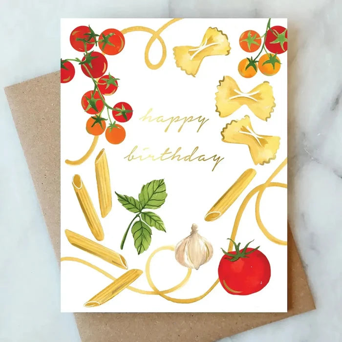 Pasta Party Birthday Card