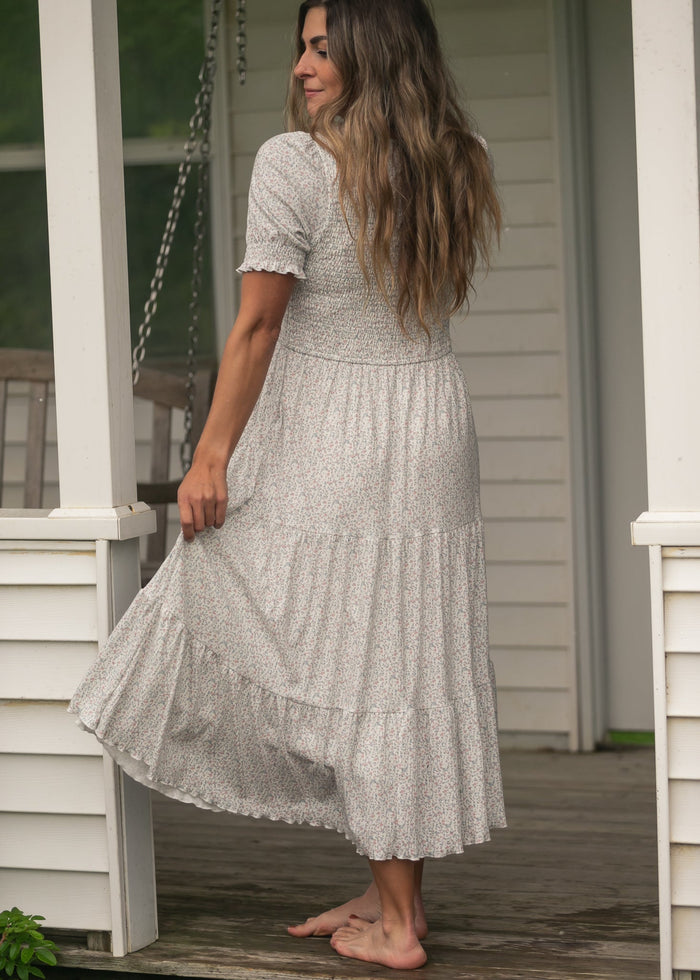Penelope Smocked Midi Dress IC Dresses