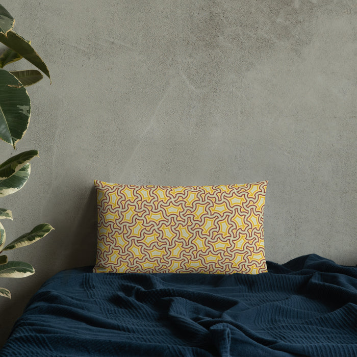 Pillow Geometric Pattern – Lemon Lime - symbolika