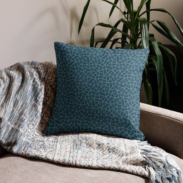 Pillow Geometric Pattern – Paved Ocean - symbolika