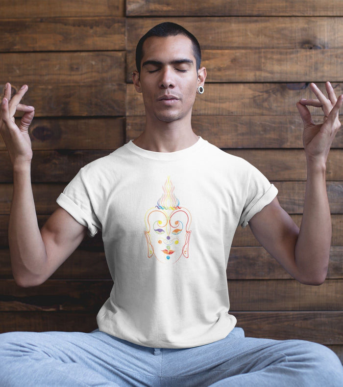 Rainbow Buddha T-Shirt Choice of Colors — Image 6 by Symbolika