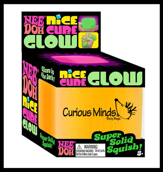 1 GLOW Nee Doh Nice Cube Ice Sugar Ball - Thick Glue/Gel