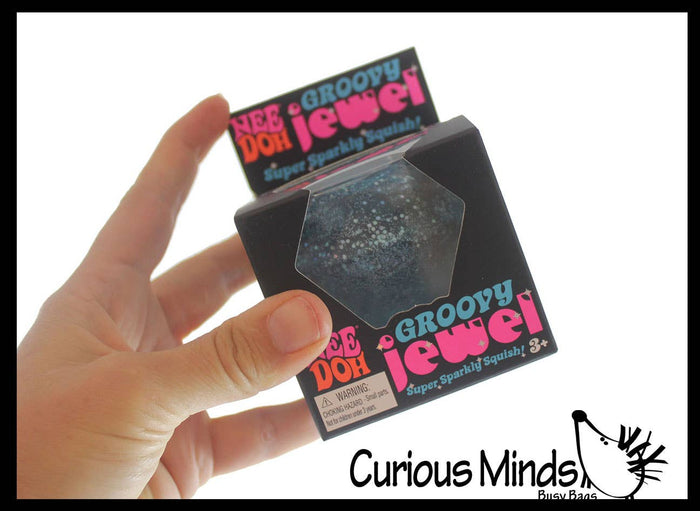 1 Needoh Jewel Stress Ball - Sparkling Gem Squishy Nee Doh