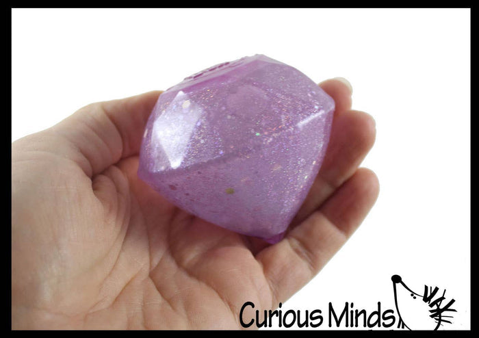 1 Needoh Jewel Stress Ball - Sparkling Gem Squishy Nee Doh
