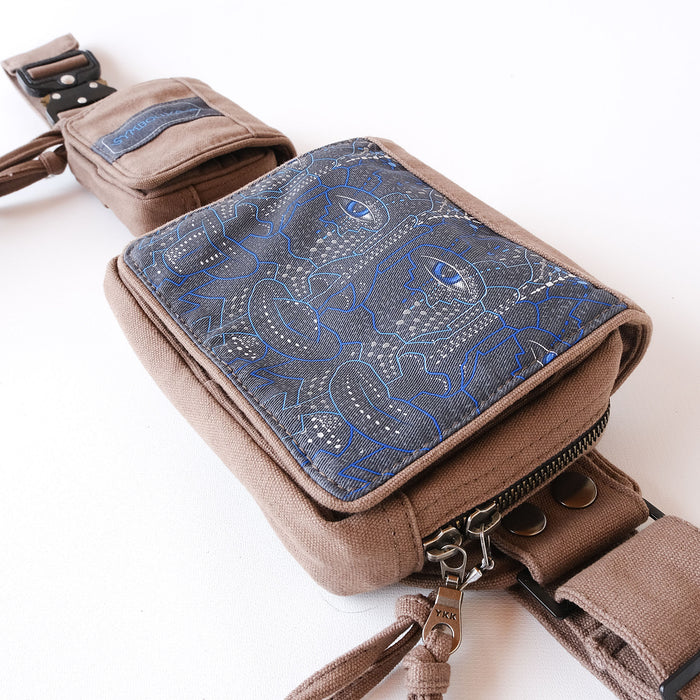 4th Dimension Belt Bag - Interdimensional being with geometric tessellations by Symbolika