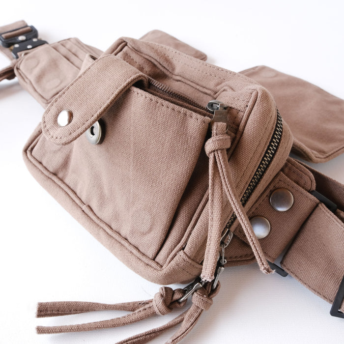 4th Dimension Belt Bag — Interdimensional Being Art - Sacred Geometry Design Detail by Symbolika