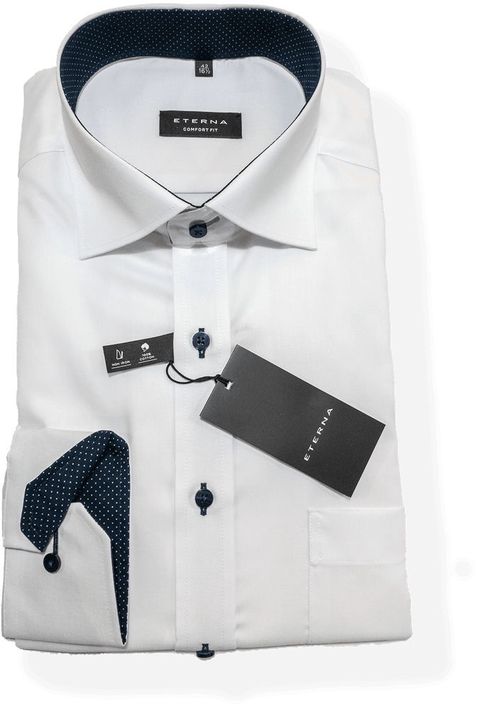 8100 - 00 Modern Fit - White - Harrys for Menswear