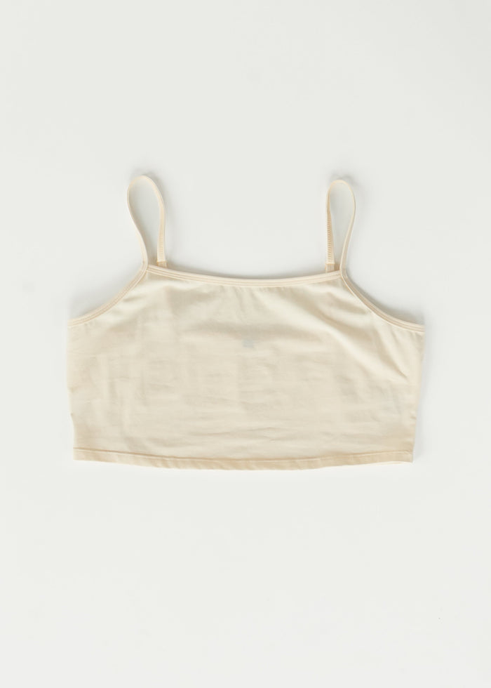 Adjustable Cream Cropped Demi Tank IC Layering Essentials