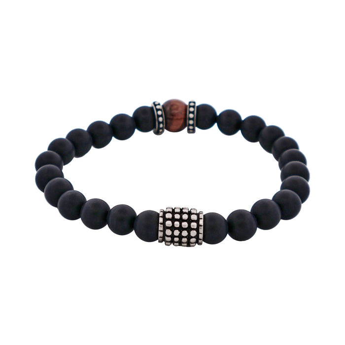 Agate Red Tiger Eye Bead Bracelet