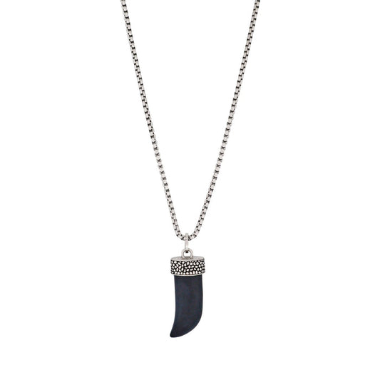 Agate Shark S Tooth Pendant