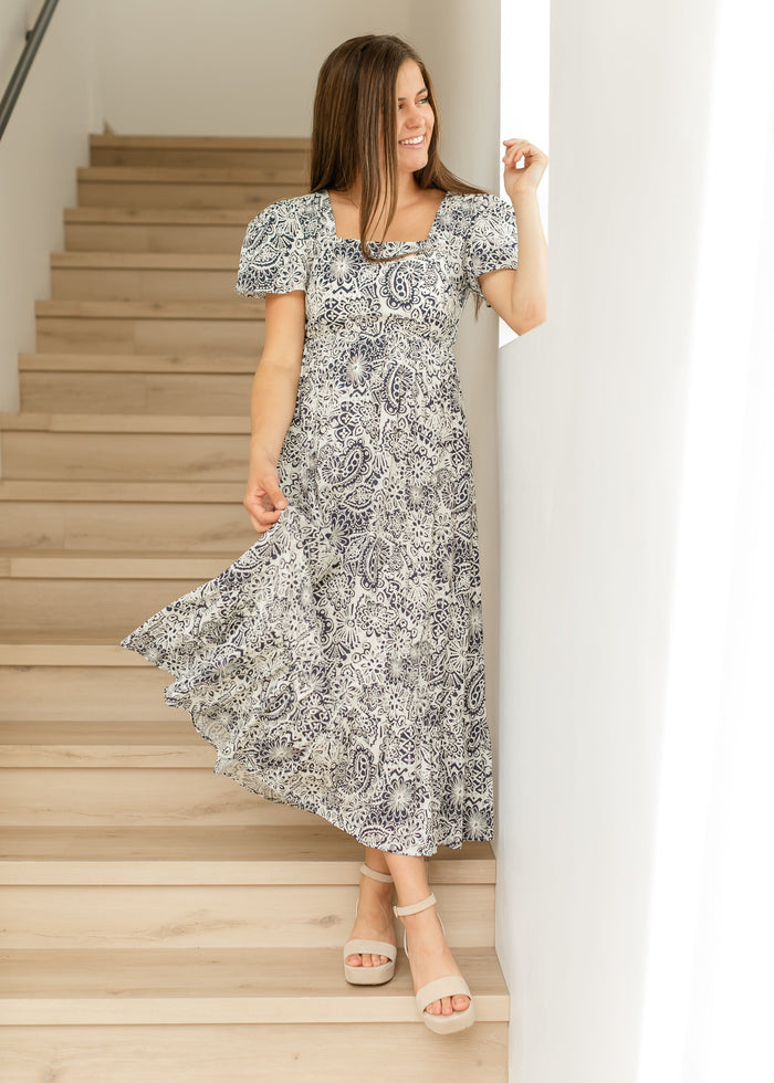 Alanna Square Neck Maxi Dress FF Dresses