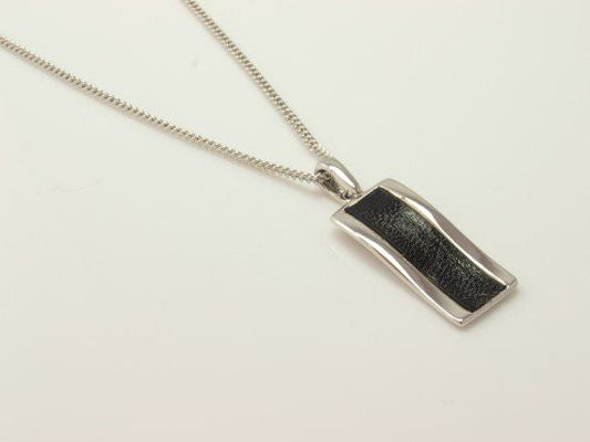 Alloy Black Leather Pendant