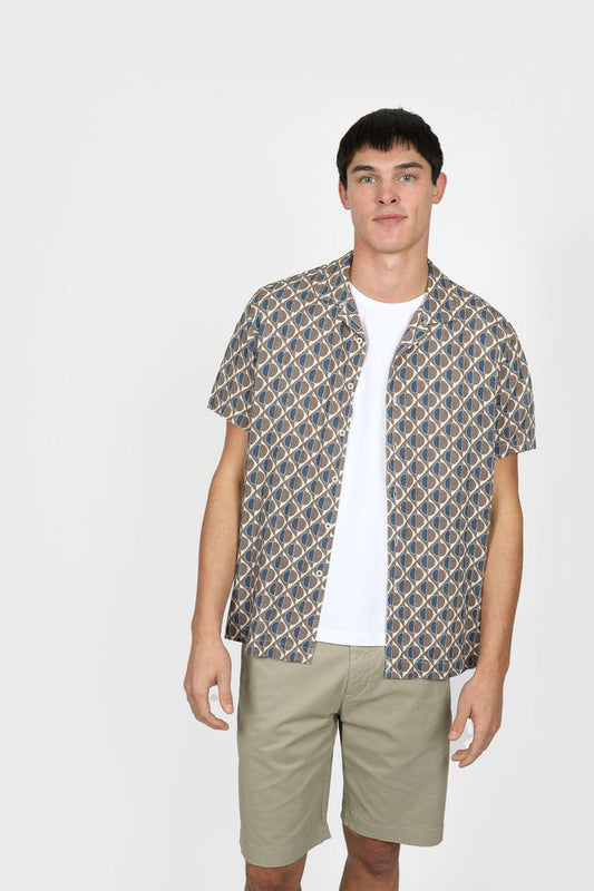 Amalfi - Cuban Collar Short Sleeve Shirt JHS570 - Harrys for Menswear