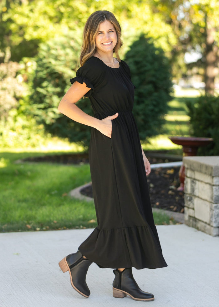 Amy Puff Sleeve Maxi Dress IC Dresses
