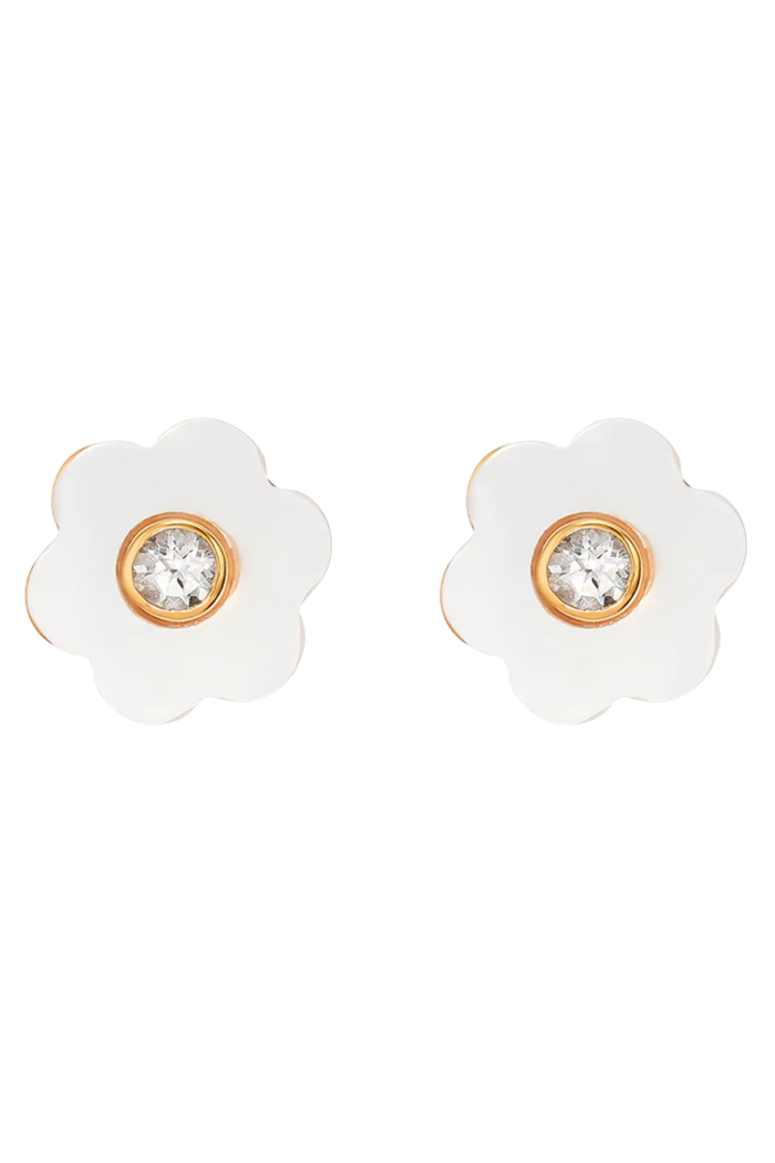 Asha Angelina Stud in mother of pearl