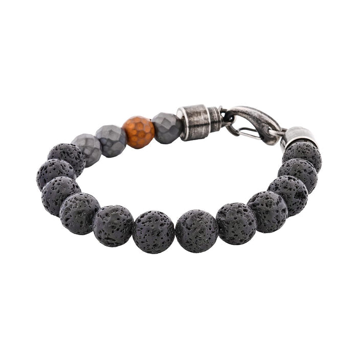 Antique Lava Beaded Bracelet