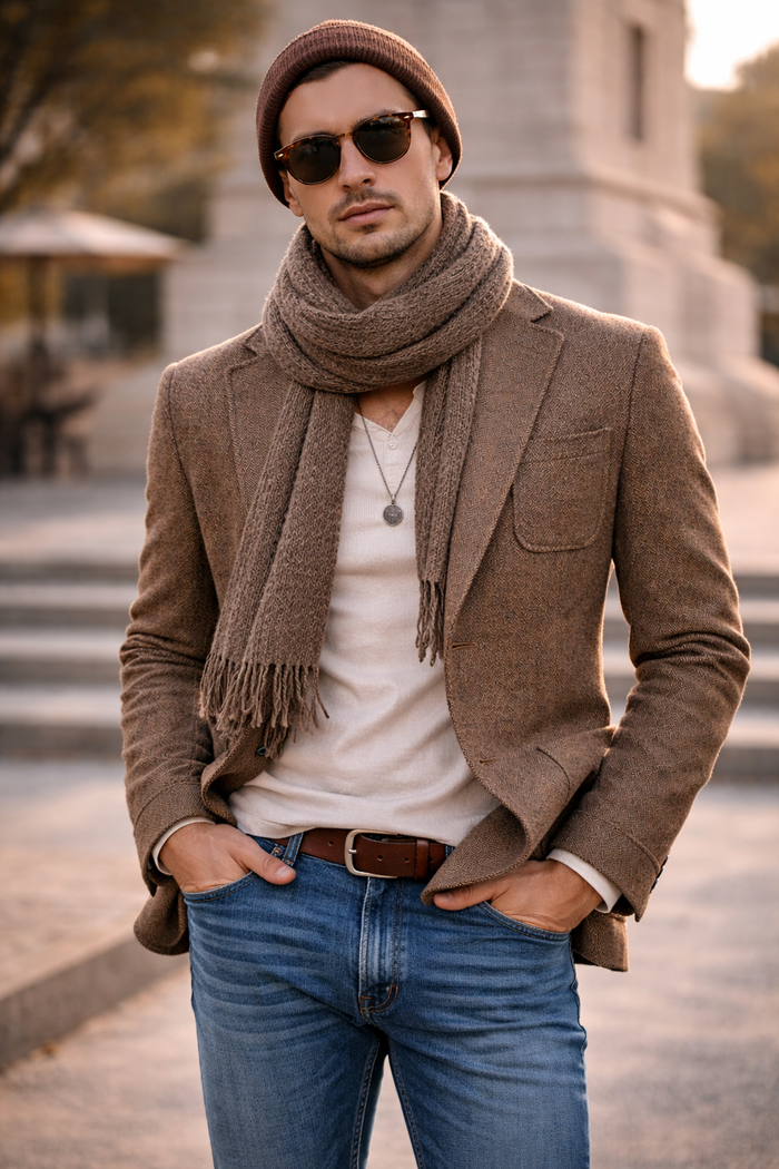 Harrys for Menswear
https://harrysformenswear.com.au › products › asher-feather-blazer-1
Asher Feather Blazer

Why You’ll Love It 100% Merino Wool – Soft, breathable, and naturally temperature regulating Smart-Casual Versatility – Dress it up or wear it relaxed with a te…
$399.00 AUD