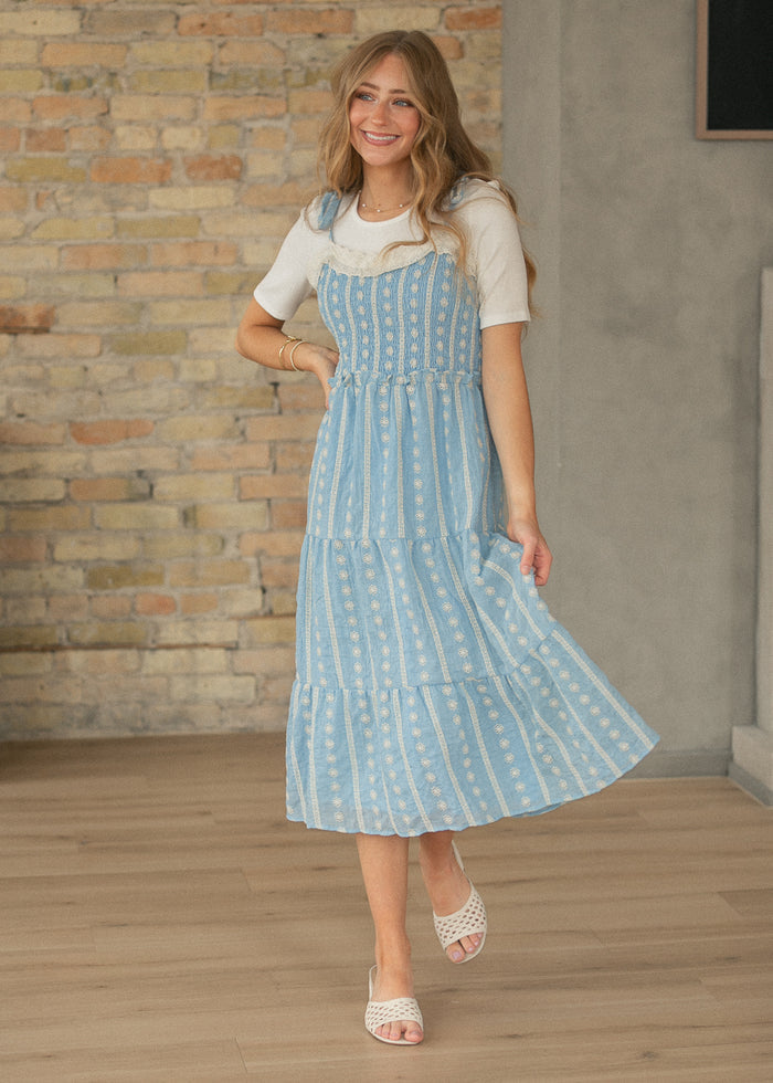 Aubriella Lace Trim Maxi Dress IC Dresses XS