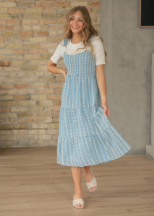 Aubriella Lace Trim Maxi Dress IC Dresses XS
