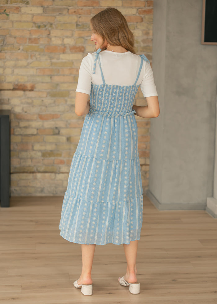 Aubriella Lace Trim Maxi Dress IC Dresses