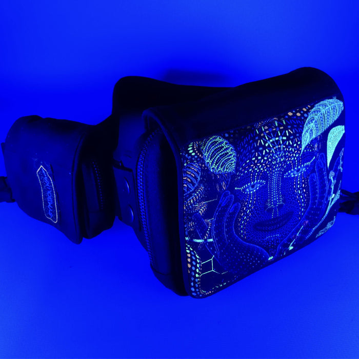 AYA Belt Bag — Ayahuasca Plant Medicine Art - Sacred Geometry Design Detail by Symbolika