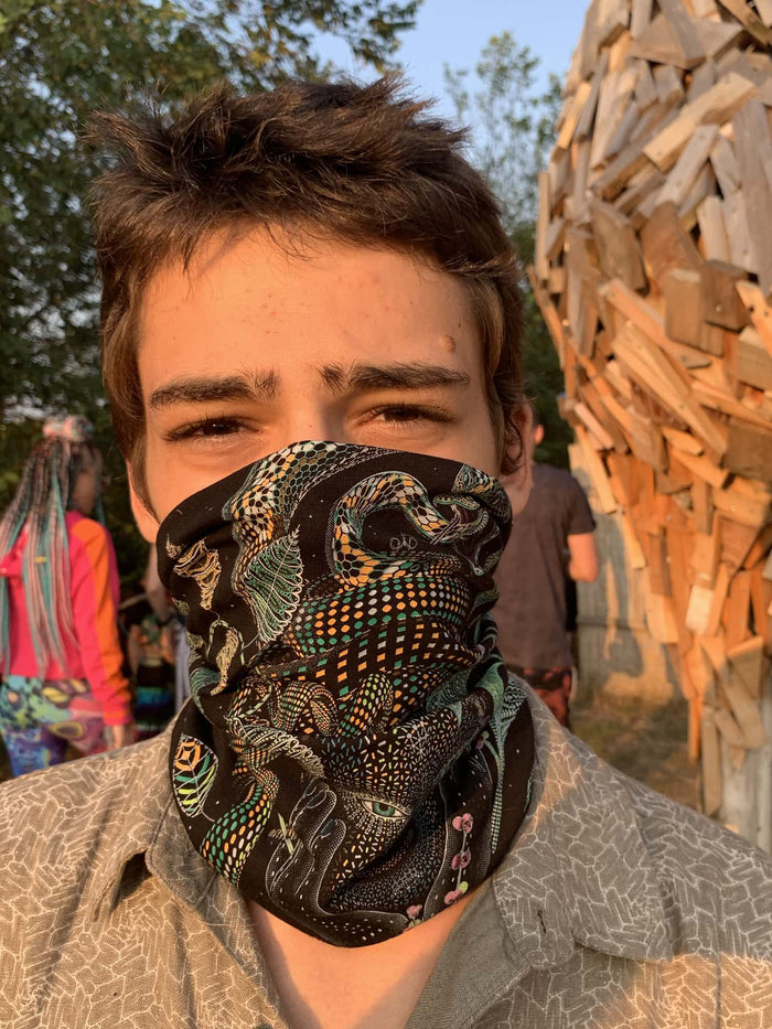 Aya Neck Gaiter Black — Image 6 by Symbolika