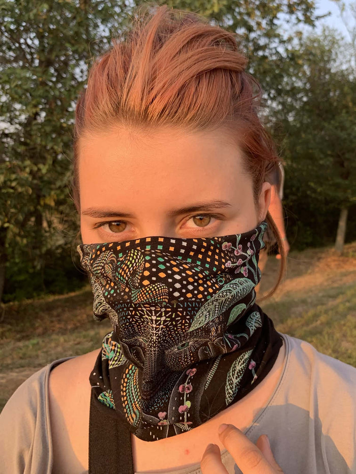Aya Neck Gaiter Black — Image 8 by Symbolika