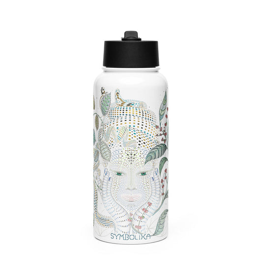 Aya Water Bottle — visionary art by Symbolika