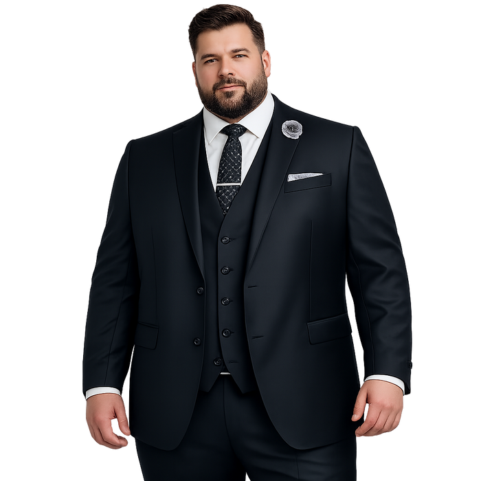 B9 Rich Black Nathan Waist Coat