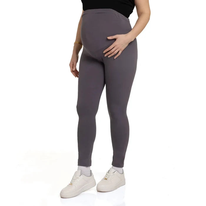 Baby Mom Mom Maternity Leggings - Anthracite Anthracite - ebebek